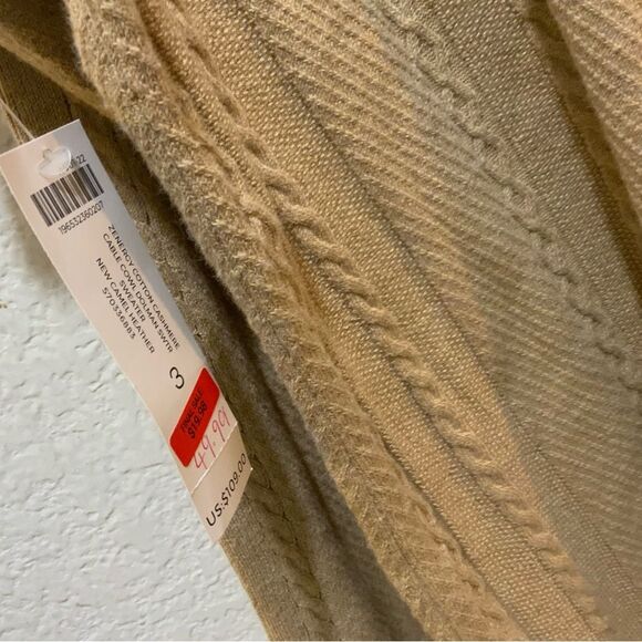 NWT Chico's Zenergy Cotton Cashmere Cable Knit Sweater Womens Size 3 US XL - Picture 7 of 8